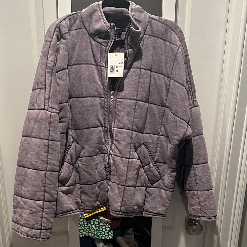 Forever 21 Purple Quilted Jacket